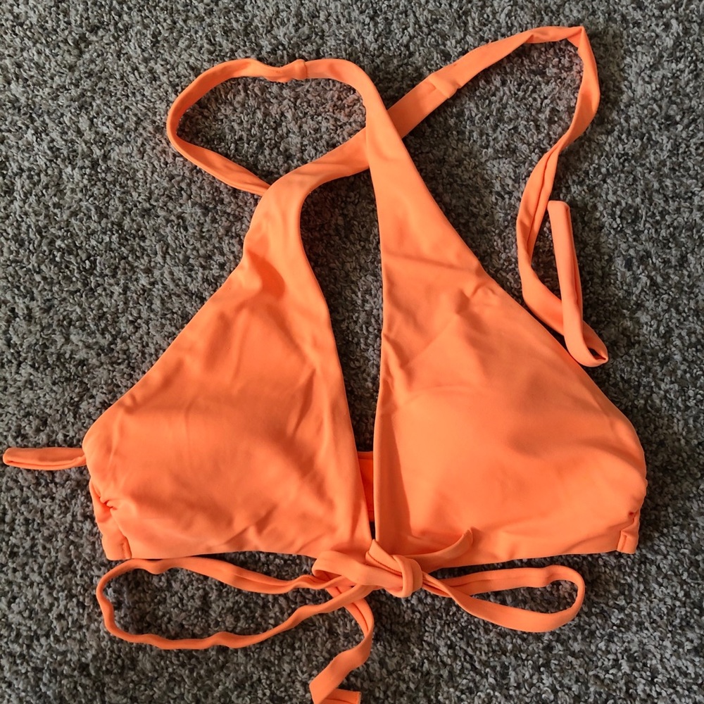 Orange bikini top